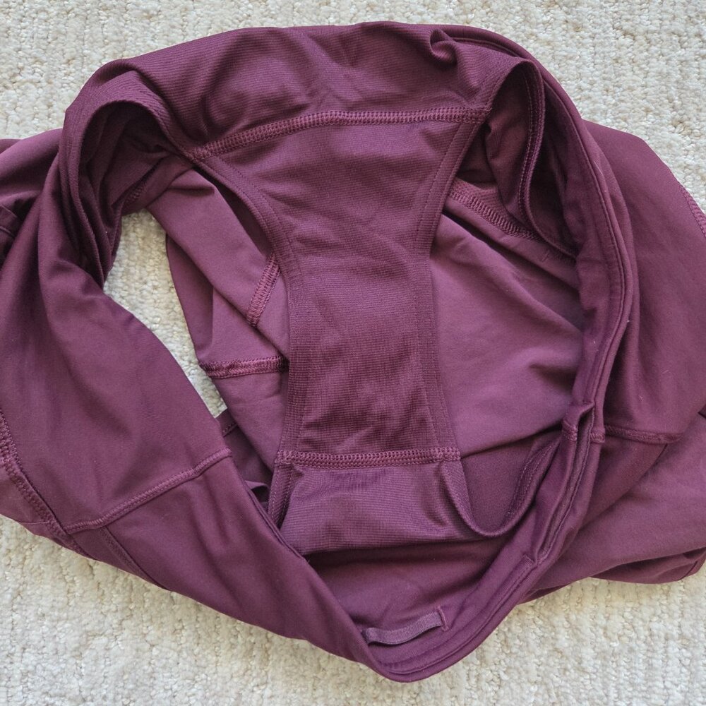 Lululemon Run Times Shorts Women's Size 6 Dark Adobe Burgundy Red 4" Running Gym - Picture 7 of 16